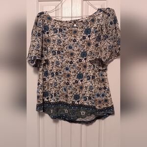 Lucky Brand Floral Top M